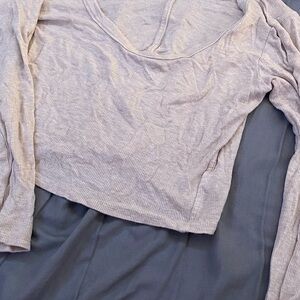 Women's H&M Cream Long Sleeve Top